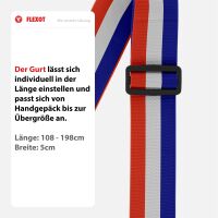 Koffergurt mit Clip-Schnalle, verstellbarer Gepäckgurt 