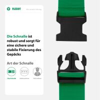 Koffergurt mit Clip-Schnalle, verstellbarer Gepäckgurt 