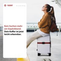 Koffergurt mit Clip-Schnalle, verstellbarer Gepäckgurt 