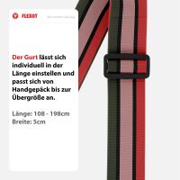 Koffergurt mit Clip-Schnalle, verstellbarer Gepäckgurt 