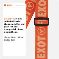 Koffergurt mit Zahlenschloss, verstellbarer Gepäckgurt 