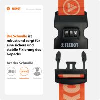 Koffergurt mit Zahlenschloss, verstellbarer Gepäckgurt 