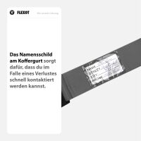 Koffergurt mit Zahlenschloss, verstellbarer Gepäckgurt 