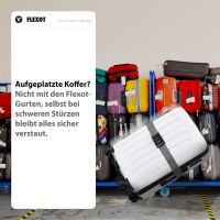 Koffergurt mit Zahlenschloss, verstellbarer Gepäckgurt 