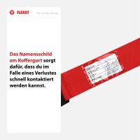 Koffergurt mit Zahlenschloss, verstellbarer Gepäckgurt 