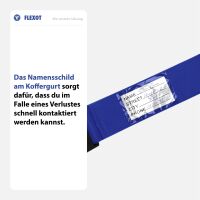 Koffergurt mit Zahlenschloss, verstellbarer Gepäckgurt 
