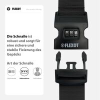 Koffergurt mit Zahlenschloss, verstellbarer Gepäckgurt 