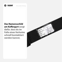 Koffergurt mit Zahlenschloss, verstellbarer Gepäckgurt 