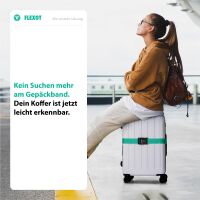 Koffergurt mit Zahlenschloss, verstellbarer Gepäckgurt 