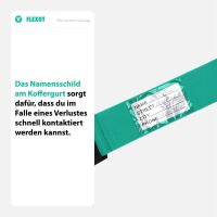 Koffergurt mit Zahlenschloss, verstellbarer Gepäckgurt 