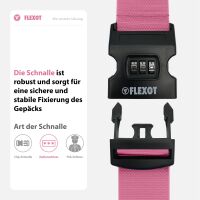 Koffergurt mit Zahlenschloss, verstellbarer Gepäckgurt 