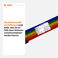 Koffergurt mit Zahlenschloss, verstellbarer Gepäckgurt 