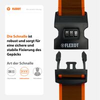 Koffergurt mit Zahlenschloss, verstellbarer Gepäckgurt 
