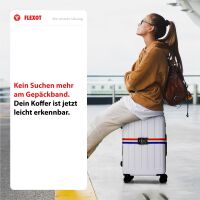 Koffergurt mit Zahlenschloss, verstellbarer Gepäckgurt 