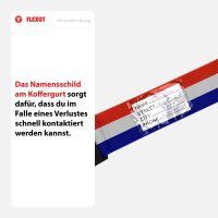 Koffergurt mit Zahlenschloss, verstellbarer Gepäckgurt 