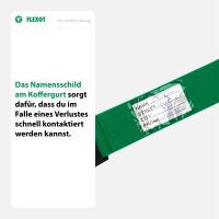 Koffergurt mit Zahlenschloss, verstellbarer Gepäckgurt 