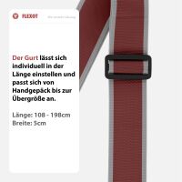 Koffergurt mit Zahlenschloss, verstellbarer Gepäckgurt 