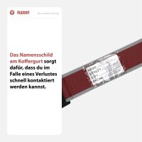 Koffergurt mit Zahlenschloss, verstellbarer Gepäckgurt 