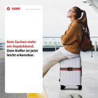 Koffergurt mit Zahlenschloss, verstellbarer Gepäckgurt 
