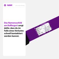 Koffergurt mit TSA-Zahlenschloss, verstellbarer Gepäckg