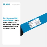 Koffergurt mit TSA-Zahlenschloss, verstellbarer Gepäckg