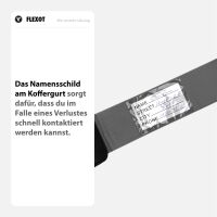 Koffergurt mit TSA-Zahlenschloss, verstellbarer Gepäckg
