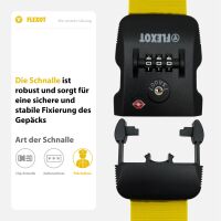 Koffergurt mit TSA-Zahlenschloss, verstellbarer Gepäckg