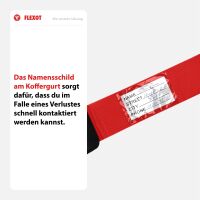 Koffergurt mit TSA-Zahlenschloss, verstellbarer Gepäckg