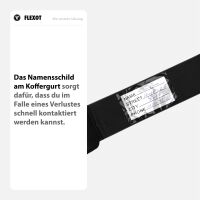 Koffergurt mit TSA-Zahlenschloss, verstellbarer Gepäckg