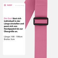 Koffergurt mit TSA-Zahlenschloss, verstellbarer Gepäckg