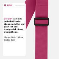 Koffergurt mit TSA-Zahlenschloss, verstellbarer Gepäckg