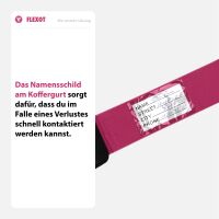 Koffergurt mit TSA-Zahlenschloss, verstellbarer Gepäckg