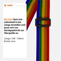 Koffergurt mit TSA-Zahlenschloss, verstellbarer Gepäckg