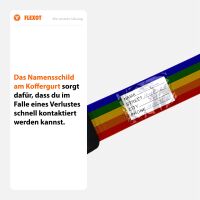 Koffergurt mit TSA-Zahlenschloss, verstellbarer Gepäckg