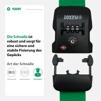 Koffergurt mit TSA-Zahlenschloss, verstellbarer Gepäckg