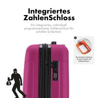Handgepäckkoffer F-3045, Hartschalen-Trolley Grö&s