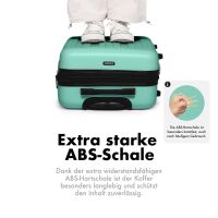 Handgepäckkoffer F-3045, Hartschalen-Trolley Grö&s