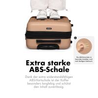 Hartschalen-Reisekoffer F-3045, Trolley Größe XL,