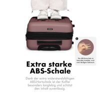 Hartschalen-Reisekoffer F-3045, Trolley Größe XL,