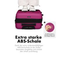 Hartschalen-Reisekoffer F-3045, Trolley Größe XL,