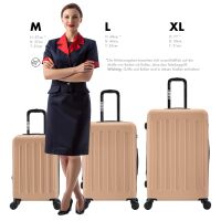 Hartschalen-Kofferset F-3045, 3-teilig M/L/XL mit Volumenerw