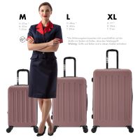 Hartschalen-Kofferset F-3045, 3-teilig M/L/XL mit Volumenerw