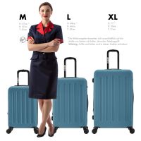 Hartschalen-Kofferset F-3045, 3-teilig M/L/XL mit Volumenerw