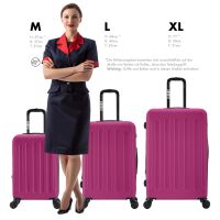 Hartschalen-Kofferset F-3045, 3-teilig M/L/XL mit Volumenerw