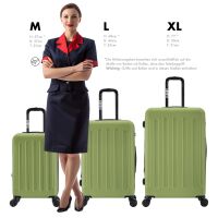 Hartschalen-Kofferset F-3045, 3-teilig M/L/XL mit Volumenerw