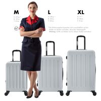 Hartschalen-Kofferset F-3045, 3-teilig M/L/XL mit Volumenerw
