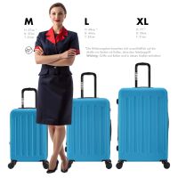 Hartschalen-Kofferset F-3045, 3-teilig M/L/XL mit Volumenerw