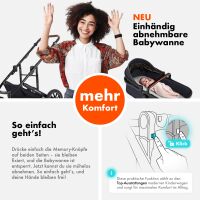 2-in-1 Kombikinderwagen FLEXI-PRO M mit Babywanne & Spor