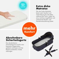 2-in-1 Kombikinderwagen FLEXI-PRO M mit Babywanne & Spor
