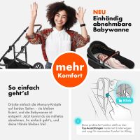 2-in-1 Kombikinderwagen FLEXI-PRO M mit Babywanne & Spor